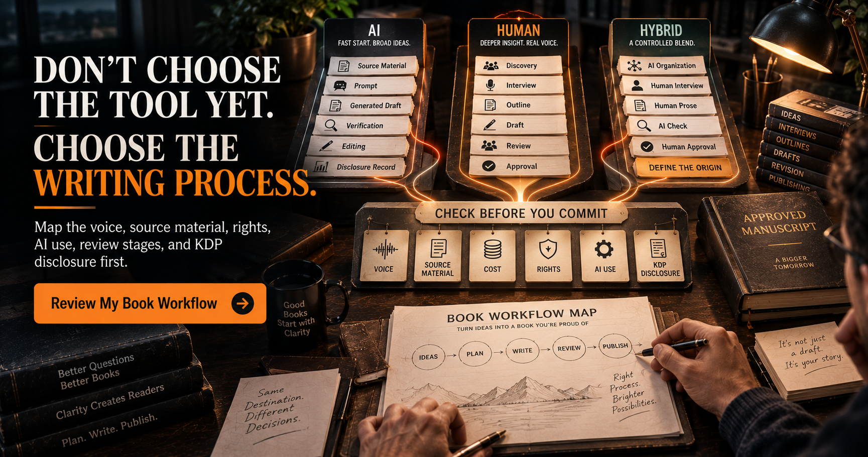 Don't choose the tool yet. Choose the writing process