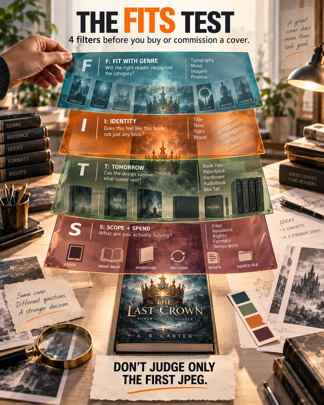 The FITS test: four filters to check before you buy or commission a book cover