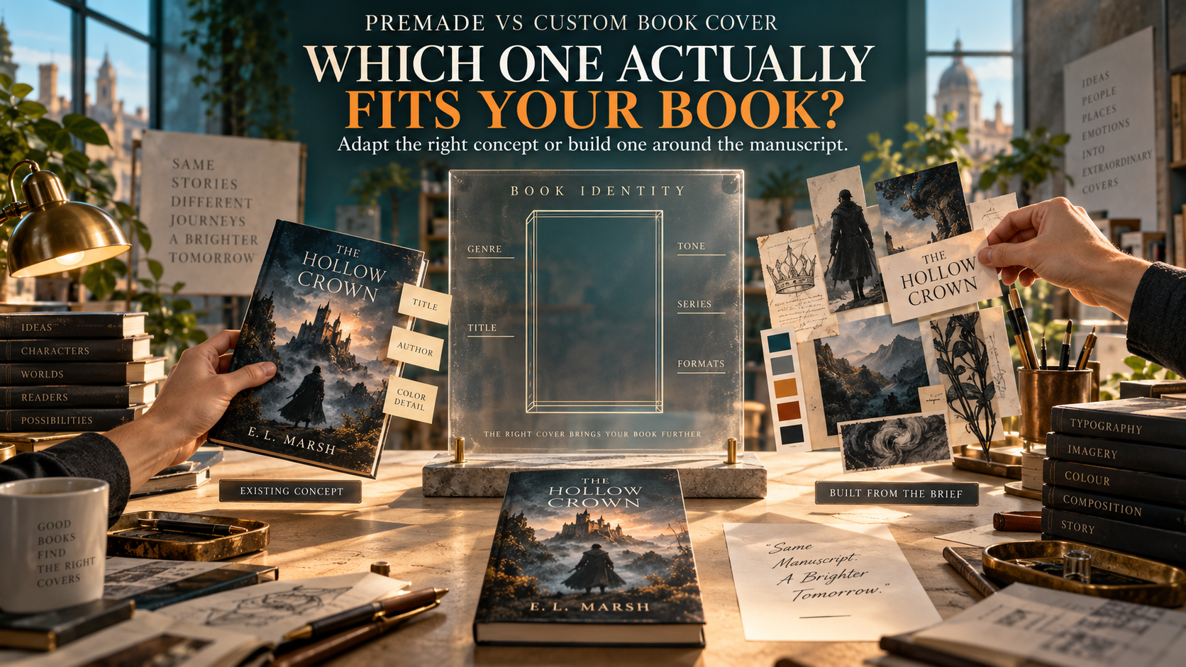 Premade vs Custom Book Cover: Which Is Better for Your Genre, Series and Budget?